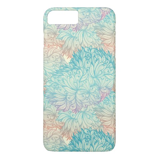 Coques Case-Mate iPhone Motif Floral Doodle Multicolor (Dos)