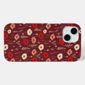 Coques Case-Mate iPhone Motif floral du pavot (Verso (horizontal))