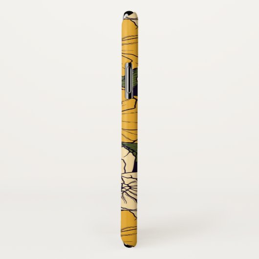 Coques Case-Mate iPhone Motif floral élégant (Dos/Droite)