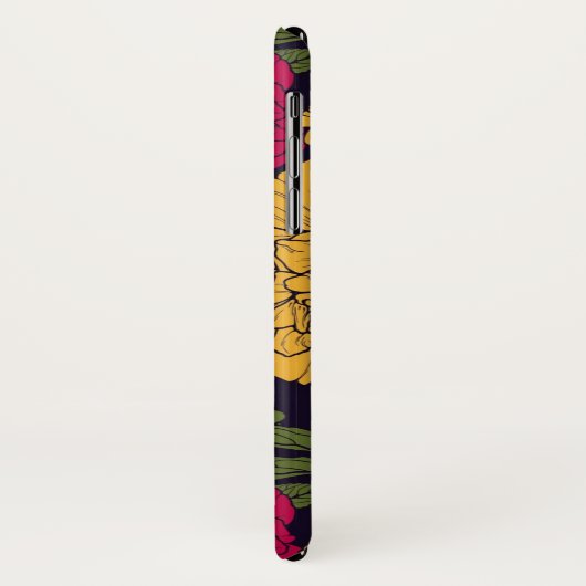 Coques Case-Mate iPhone Motif floral élégant (Dos/Gauche)