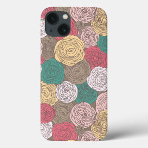 iPhone 13 Coque Motif floral élégant. Floral lumineux