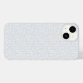 Coques Case-Mate iPhone Motif floral géométrique gris clair (Verso (horizontal))
