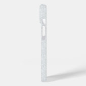 Coques Case-Mate iPhone Motif floral géométrique gris clair (Verso / Gauche)