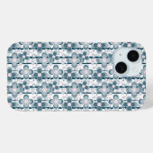 Coques Case-Mate iPhone Motif floral gris et blanc gris (Verso (horizontal))