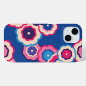 Coques Case-Mate iPhone Motif floral hippie rétro (Verso (horizontal))