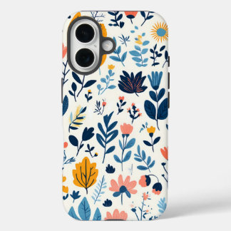 Coques iPhone 16 Motif floral iPhone fond d'écran texture arrière -