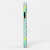 Coques Case-Mate iPhone Motif floral jaune vert mou (Dos/Droite)