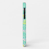 Coques Case-Mate iPhone Motif floral jaune vert mou (Dos/Gauche)