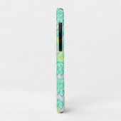 Coques Case-Mate iPhone Motif floral jaune vert mou (Dos/Gauche)