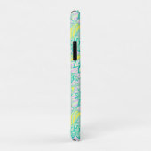 Coques Case-Mate iPhone Motif floral jaune vert mou (Dos/Droite)