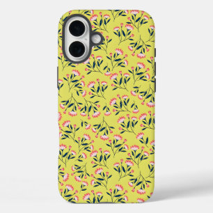 Coques iPhone 16 Plus Motif floral joyeux : Fleurs roses