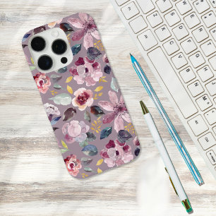 Coques iPhone 16 Pro Motif floral lilas