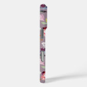 Coques Case-Mate iPhone Motif floral lilas (Verso / Droite)