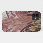 Coques Case-Mate iPhone Motif floral marron abstrait 2 (Dos (Horizontal))