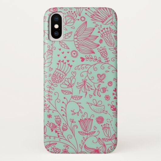 Coques Case-Mate iPhone Motif floral mignon d'été (Dos)