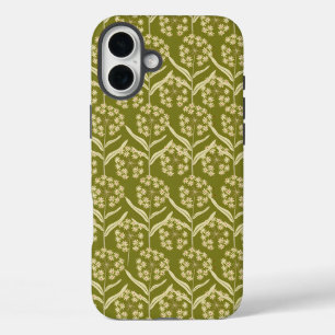 Coques iPhone 16 Plus Motif floral moderne : Fleurs d'ombelle blanches