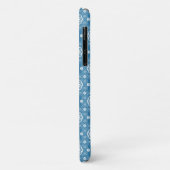 Coques Case-Mate iPhone motif floral ouvert Abstrait en bleu clair (Dos/Gauche)
