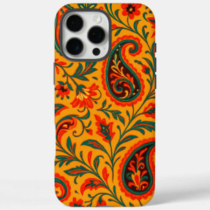 Coques iPhone 16 Pro Max Motif floral Paisley élégant