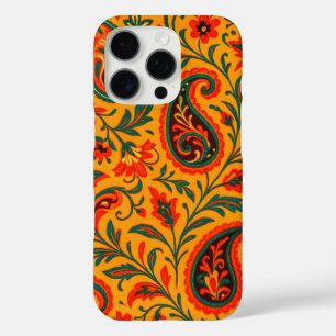 Coques iPhone 16 Pro Motif Floral Paisley Élégant