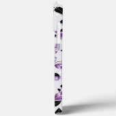 Coques Case-Mate iPhone Motif floral pourpre (Verso / Gauche)