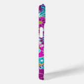 Coques Case-Mate iPhone Motif Floral Retro tendance bloc de nom personnali (Verso / Droite)