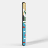 Coques Case-Mate iPhone Motif floral rétrospectif Monogramme initial (Verso / Droite)