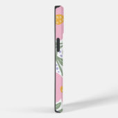 Coques Case-Mate iPhone Motif floral rétrospectif Monogramme initial (Verso / Droite)