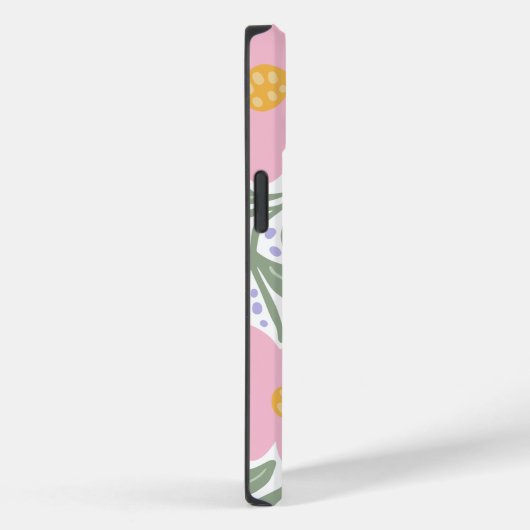 Coques Case-Mate iPhone Motif floral rétrospectif Monogramme initial (Verso / Droite)