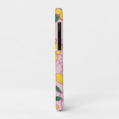 Coques Case-Mate iPhone Motif floral rose avec nom personnalisé (Dos/Gauche)