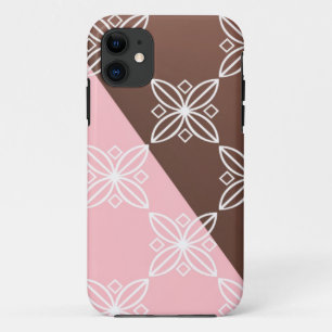 Etui iPhone Case-Mate Motif floral rose et marron chocolat