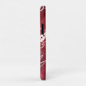 Coques Case-Mate iPhone Motif Floral Rouge Et Blanc (Dos/Droite)