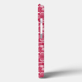 Coques Case-Mate iPhone Motif floral rouge et blanc (Verso / Gauche)