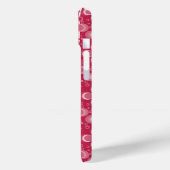 Coques Case-Mate iPhone Motif floral rouge et blanc (Verso / Gauche)