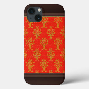 Case-Mate iPhone Case Motif Floral Rouge Et Or