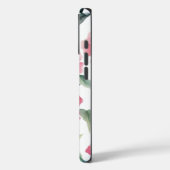 Coques Case-Mate iPhone Motif floral rouge foncé (Verso / Gauche)