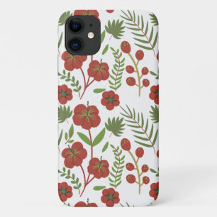 Case-Mate iPhone Case Motif floral rouge sans couture sur arrière - plan