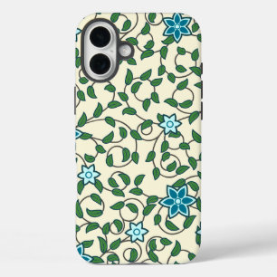 Coques iPhone 16 Plus Motif floral sans couture sur fond beige