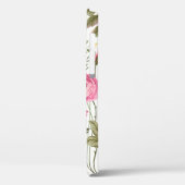 Coques Case-Mate iPhone motif floral transparent avec rose et papillon (Verso / Gauche)