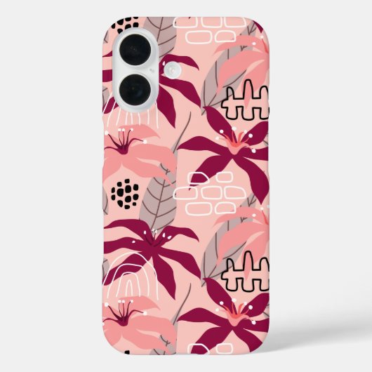 Coques Case-Mate iPhone Motif floral Tropical moderne et tendance (Verso)
