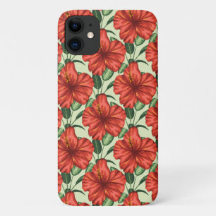 Case-Mate iPhone Case Motif floral tropical sans couture fleurs rouges