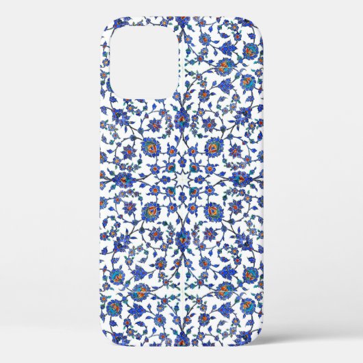 Coques Case-Mate iPhone Motif floral turc fait main antique de tuiles (Verso)