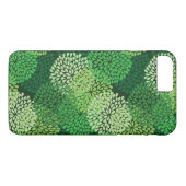 Coques Case-Mate iPhone Motif floral vert (Dos (Horizontal))