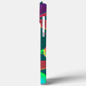 Coques Case-Mate iPhone Motif floral vert et violet (Verso / Gauche)