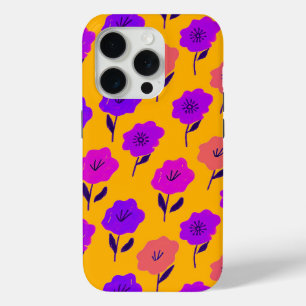 Coque iPhone 15 Pro Motif floral vibrant