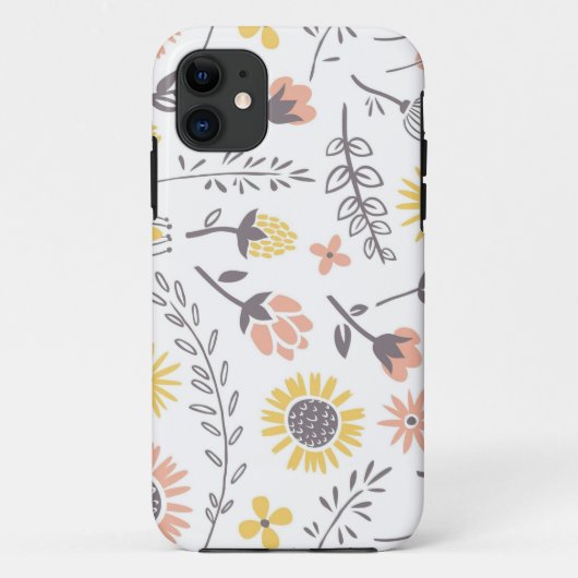 Coques Case-Mate iPhone Motif floral vintage  (Dos)