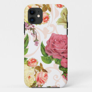 Case-Mate iPhone Case Motif floral vintage de roses roses