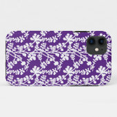 Coques Case-Mate iPhone Motif Floral Violet Et Blanc (Dos (Horizontal))