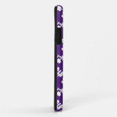 Coques Case-Mate iPhone Motif Floral Violet Et Blanc (Dos/Droite)