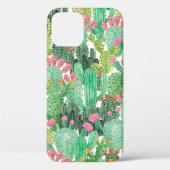 Coques Case-Mate iPhone Motif fluide cactus aquarelle (Verso)