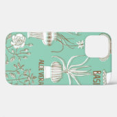 Coques Case-Mate iPhone Motif fluide floral (Verso (horizontal))